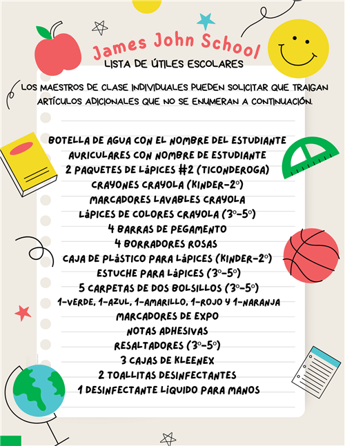 Lista de utiles